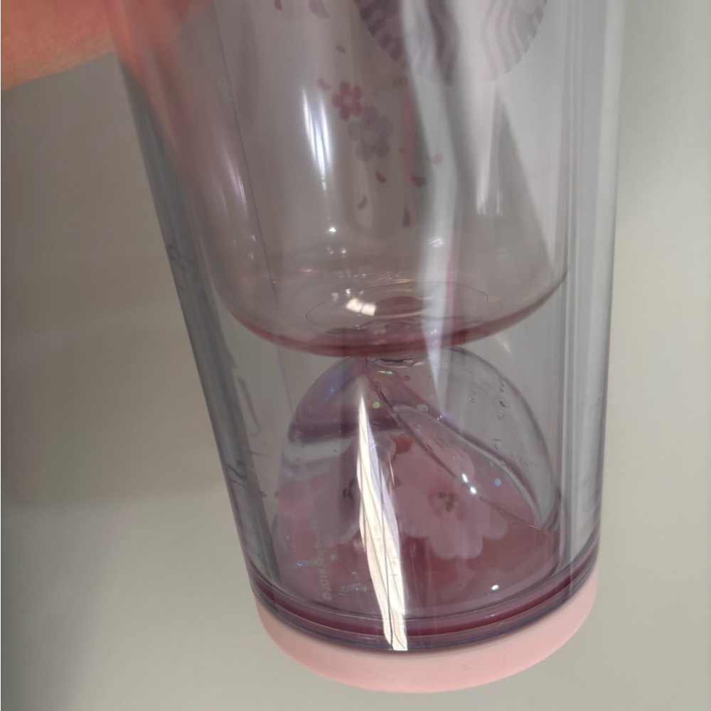 Starbucks 2018 Korea Sakura Cherry Blossom Tumbler - Waterball Travel Cup - Rare - Picture 9 of 11